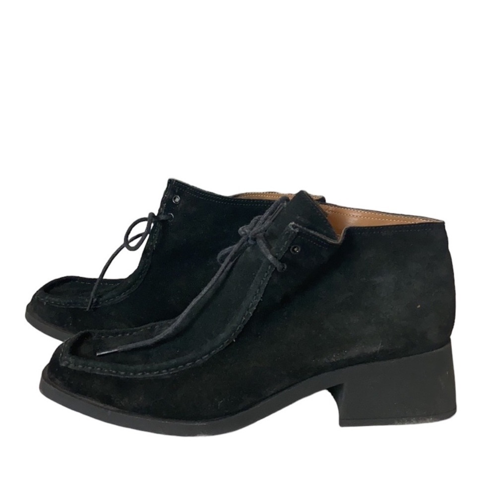 Vintage square toe ankle boot